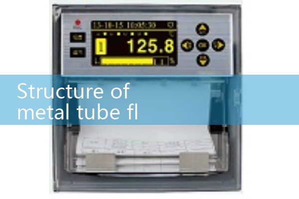 Structure of metal tube float flowmeter
